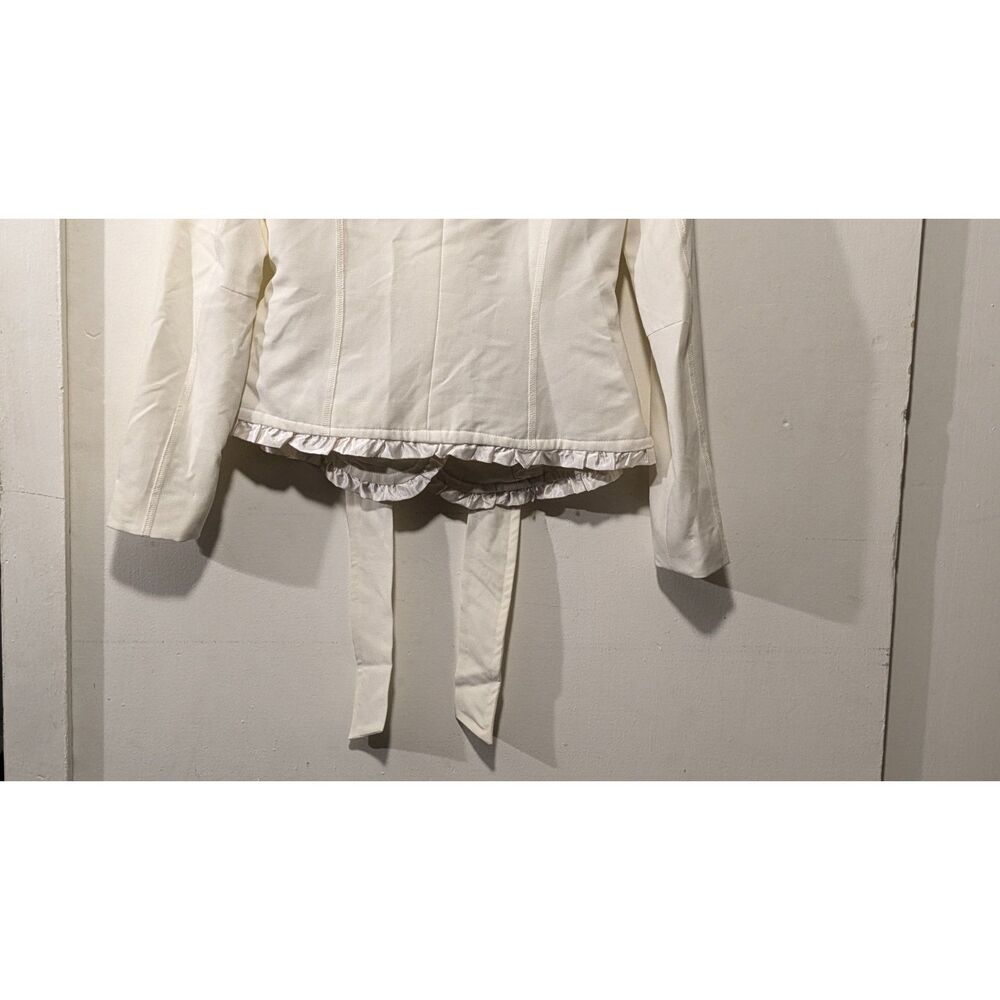DFA New York Cream Ruffle Blazer sz. Small - Picture 5 of 8